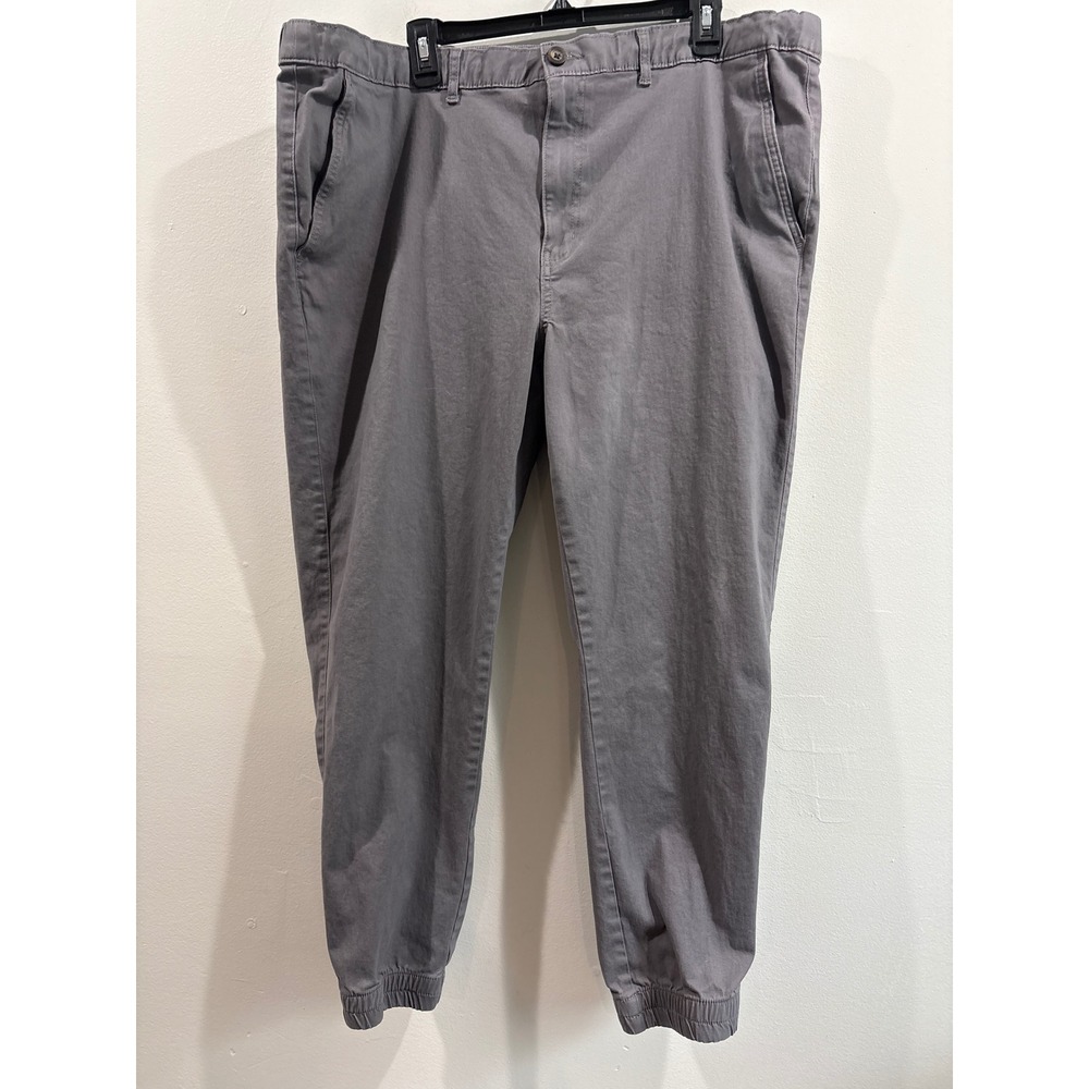 Amazon Essentials Mens Gray Slim Fit Jogger Pants XXL Cotton Twill Chino